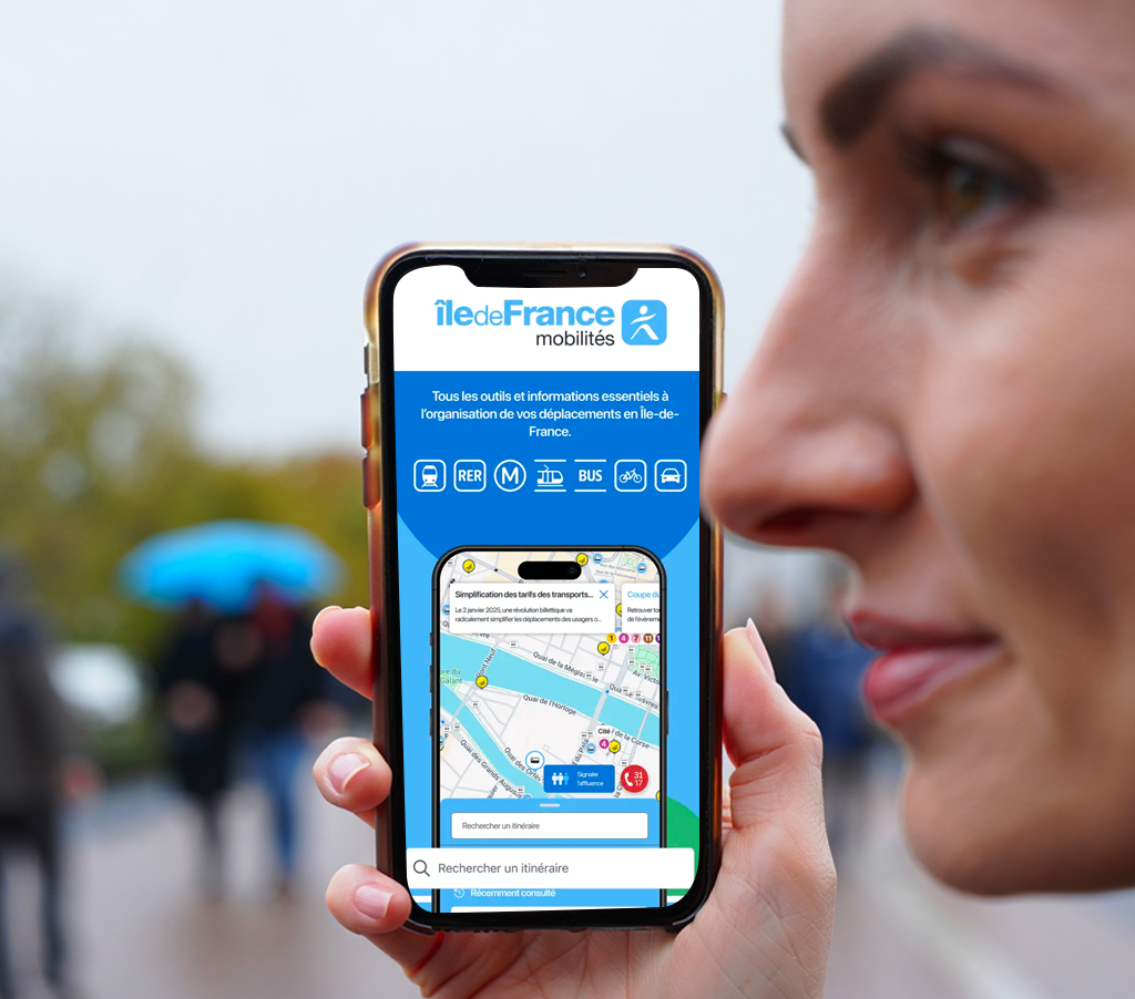 Application Ile de france Mobilité - Traffic BUS Carrières-sur-Seine