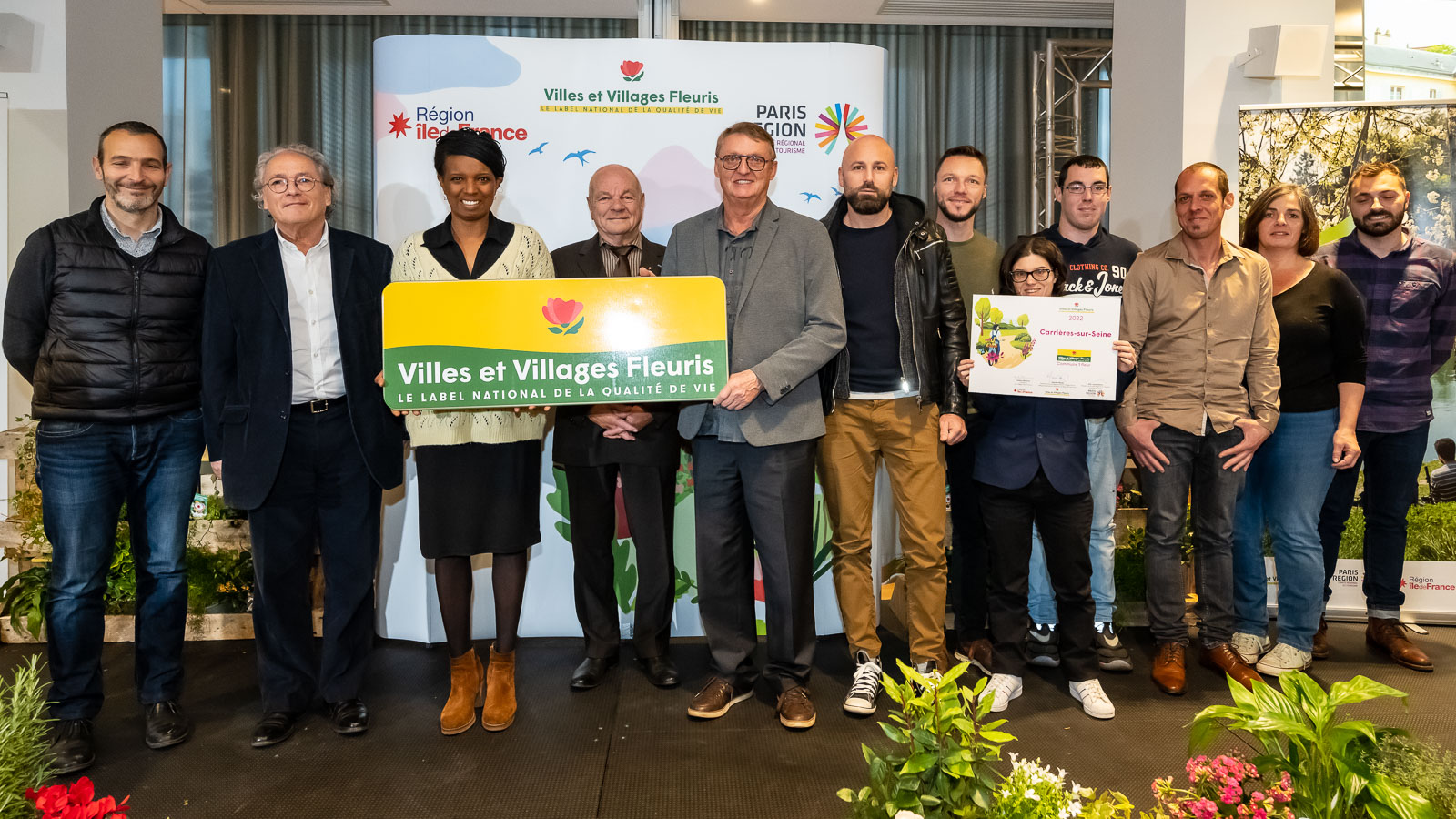 Remise de la 1re fleur