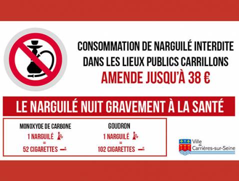 consommation narguilé interdite