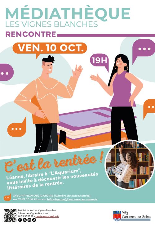 Affiche millefeuille - rentrée littéraire