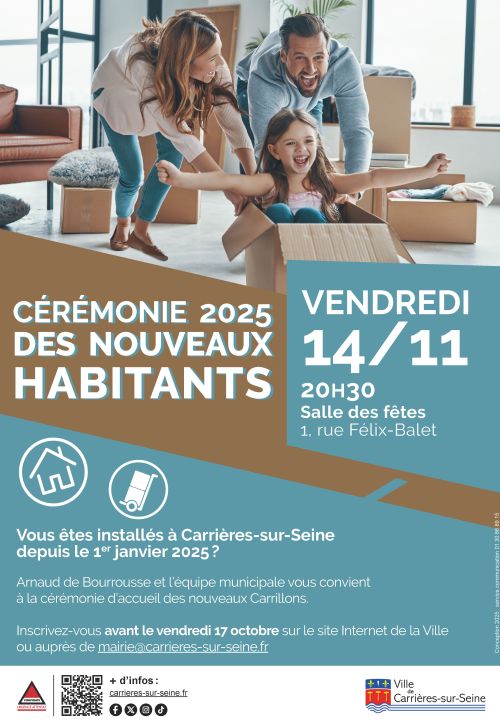 Affiche Cérémonie nouveaux habitants 2025