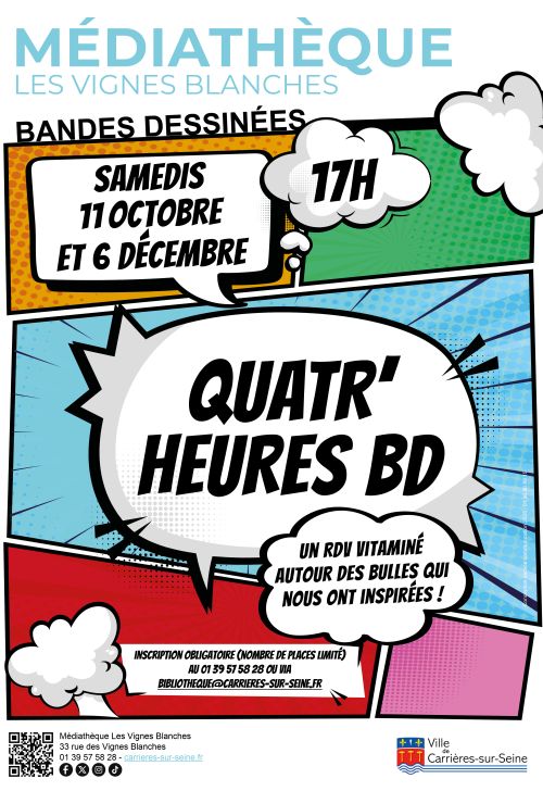 Affiche quatr'heures bd septembre à décembre 2025