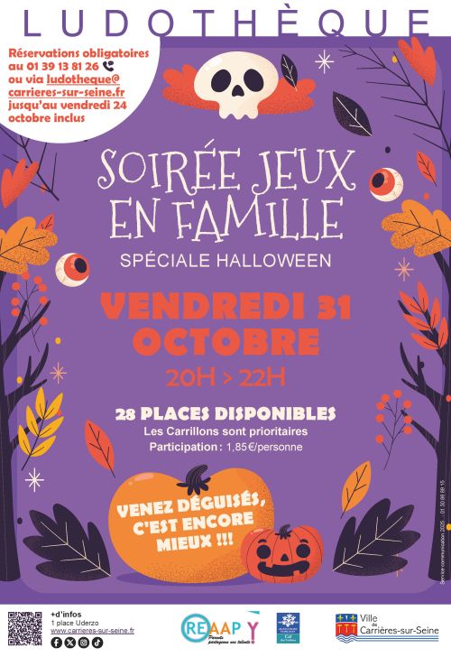 SOirée halloween ludothèque 2025