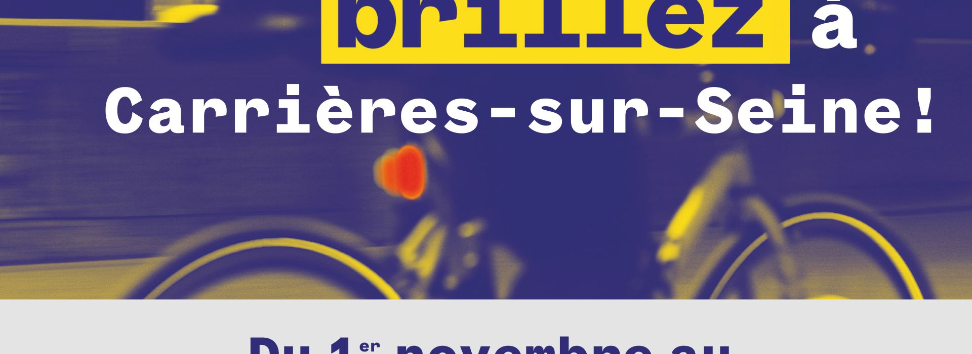 Cyclistes, brillez Carrières-sur-Seine