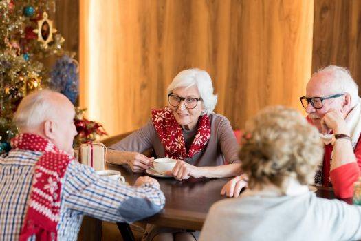 Colis gourmands et pause café seniors