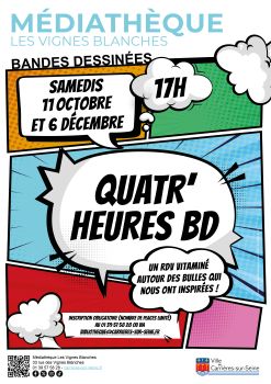 Affiche quatr'heures bd septembre à décembre 2025