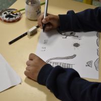 Atelier dessin avec Nicolas Sauge - ALSH Plants de Catelaine