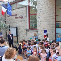 Inauguration plaque école Victor-Hugo