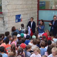 Inauguration plaque école Victor-Hugo