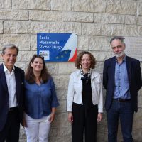 Inauguration plaque école Victor-Hugo