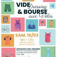 Affiche du vide-dressing/bourse aux vélos 16032024