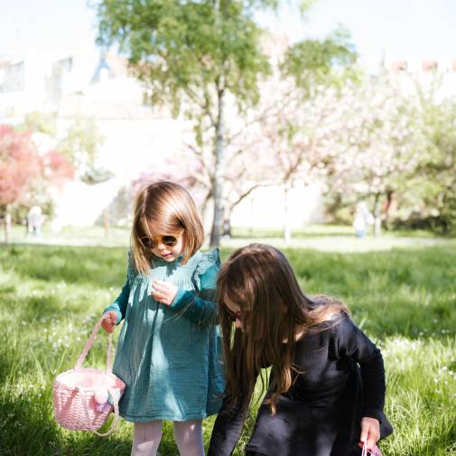 Chasse aux œufs de Pâques 2022 dans le parc de la mairie