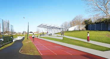 Tribune du complexe des amandiers