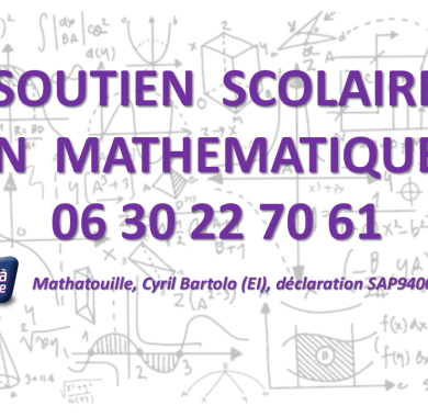 Soutien scolaire à domicile